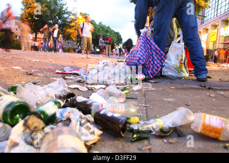 Amburgo, Germania, sul bordo del garbage hit si muove Foto Stock