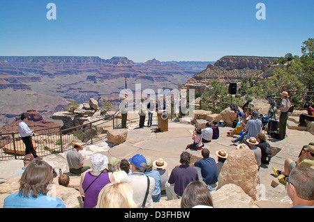 Giugno 20, 2011 Segretario Salazar il Grand Canyon annuncio 0115 Foto Stock