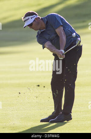 Febbraio 17, 2013 - Los Angeles, California (CA, Stati Uniti - Charlie Beljan gioca al round finale del Northern Trust Open a Riviera Country Club il 17 febbraio 2013 in Pacific Palisades, California. (Credito Immagine: © Ringo Chiu/ZUMAPRESS.com) Foto Stock