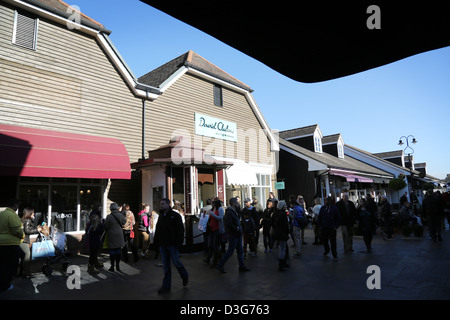 Il Villaggio di Bicester shopping village designer outlet Foto Stock