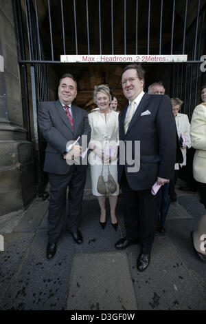 Del primo ministro di Scozia, Alex Salmond e Lord Robertson in occasione dell Assemblea Generale della Chiesa di Scozia, 2007 Foto Stock