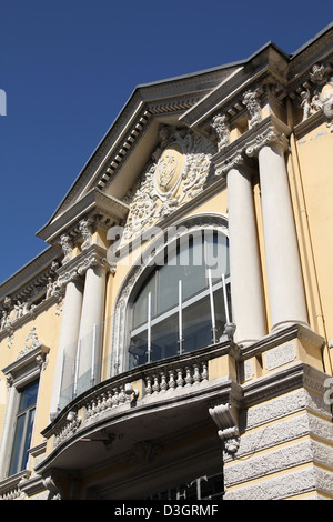 Kristiansand, Norvegia. Capitale della Contea di Vest-Agder. Vecchio edificio decorativo. Foto Stock