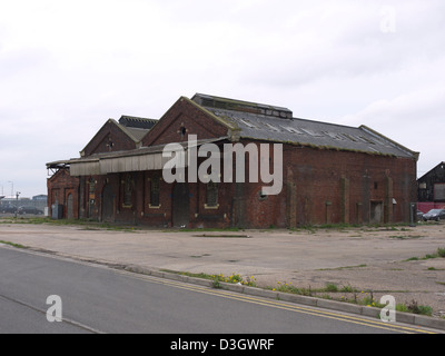 Il vecchio mercato del pesce Grimsby Foto Stock