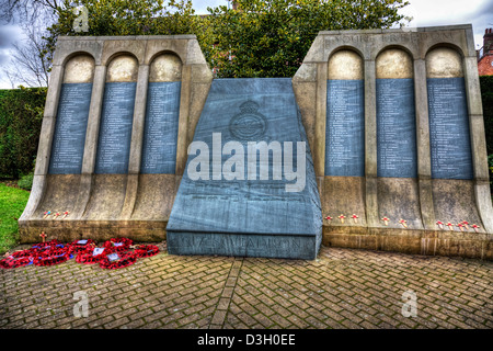 617 Squadrone Dam Busters MEMORIAL A WOODHALL SPA IN LINCOLNSHIRE England Regno Unito Foto Stock