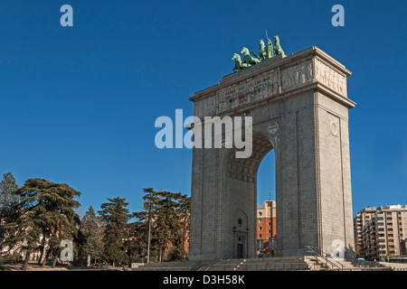 Arco Trionfale di Madrid, Spagna Foto Stock