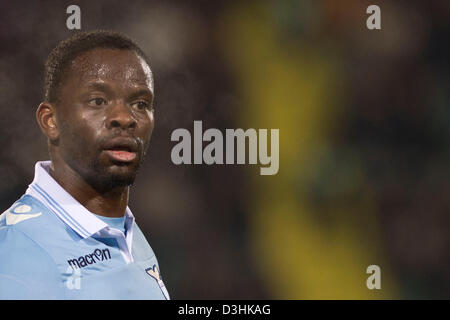 Louis Saha (Lazio), 18 febbraio 2013 - Calcio : Italiano 'Serie A' match tra Siena 3-0 Lazio a Artemio Franchi Arena Montepaschi a Siena, Italia. (Foto di Maurizio Borsari/AFLO) Foto Stock