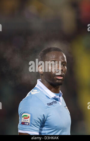 Louis Saha (Lazio), 18 febbraio 2013 - Calcio : Italiano 'Serie A' match tra Siena 3-0 Lazio a Artemio Franchi Arena Montepaschi a Siena, Italia. (Foto di Maurizio Borsari/AFLO) Foto Stock