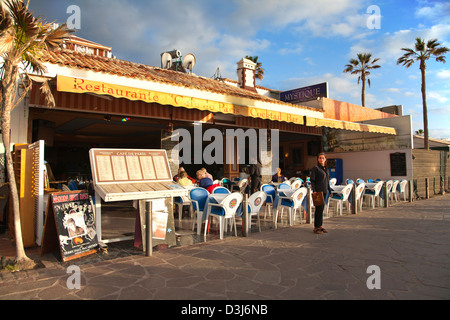 "Cafe de Paris' Ristorante di Los Cristianos, Tenerife, Isole Canarie Foto Stock