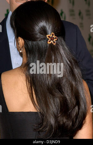 (Dpa) - messicano-nato attrice Salma Hayek al Global Green 'Rock terra' Pre-Oscar Party in Hollywood, Stati Uniti d'America, 24 febbraio 2005. Foto Stock