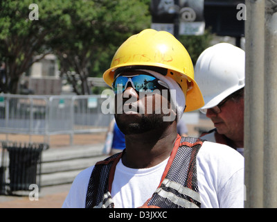 Preparazione del Thomas Jefferson per la sua missione Foto Stock