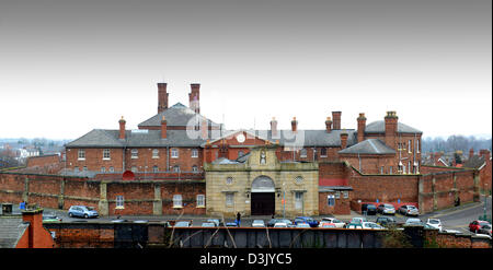 La prigione di Shrewsbury, la Dana, poco prima della sua chiusura Foto Stock