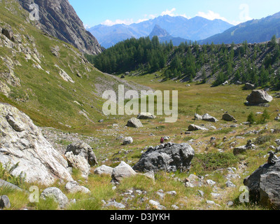 Lac de gloix,val veny,val d'Aosta Foto Stock