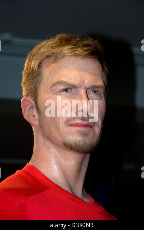 Waxwork figura di David Beckham,London film museum Foto Stock