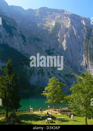 Lac benit,mont saxonnex,Haute Savoie,Francia Foto Stock