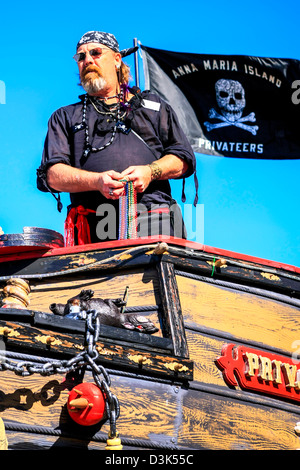 Pirata maschio da Anna Maria Island al Cortez Sagra del Pesce Florida Foto Stock