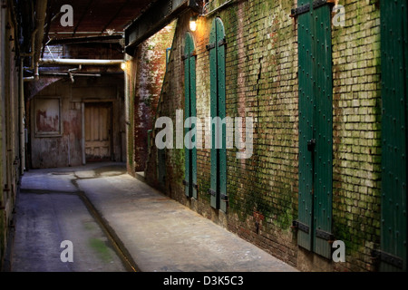 Corridoio di prigione a Isola di Alcatraz carcere off San Francisco costa della California Foto Stock