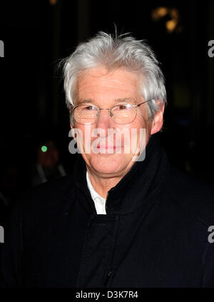 Londra, Regno Unito. Xx Febbraio 2013. Richard Gere assiste il Regno Unito Premiere di arbitraggio a l'Odeon, west end, Leicester Square, Londra. Credit Maurice Clements/Alamy Live News Foto Stock