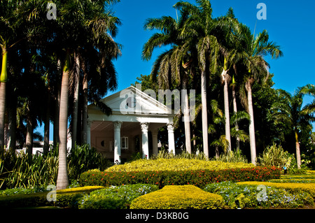 Lobby all'entrata edificio a mezza luna resort di lusso, Montego Bay Foto Stock