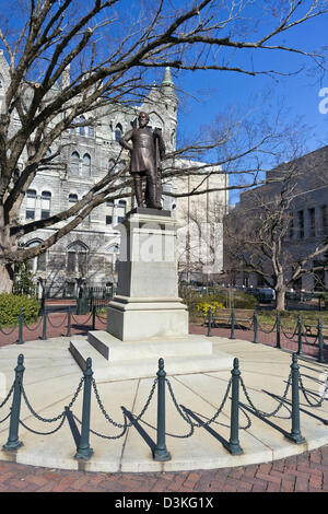 Stonewall Jackson un monumento per motivi di la capitale dello Stato della Virginia a Richmond. Foto Stock