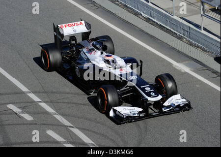 Formula 1 Test di Barcellona, Spagna, 20.02.2013, Valtteri Bottas, Williams F1 Team, foto:mspb/ Lukas Gorys Foto Stock