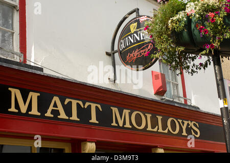 Matt Molloys Pub, nel centro della città di Westport, County Mayo, Irlanda Foto Stock