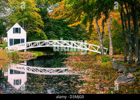 Ponte di Somesville, Acadia N.P, Maine, Stati Uniti d'America Foto Stock