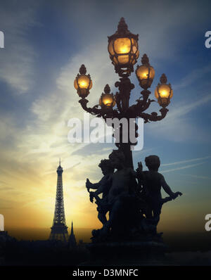 FR - PARIS: vista dal Pont Alexandre III Foto Stock