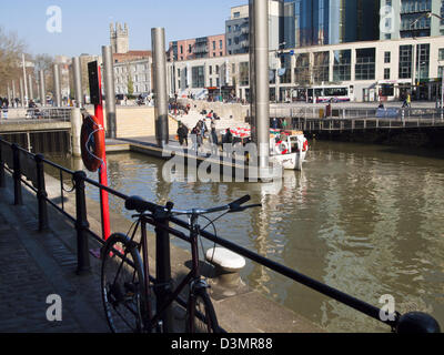 Il centro di Bristol Inghilterra - Floating Harbour Foto Stock