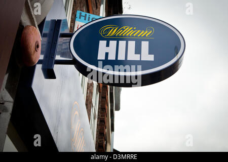 William Hill bookmakers shop segno Foto Stock