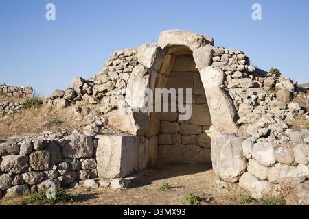 Royal Citadel, area archeologica di hattusa, Anatolia centrale, Turchia, Asia Foto Stock