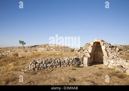 Royal Citadel, area archeologica di hattusa, Anatolia centrale, Turchia, Asia Foto Stock