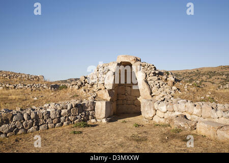 Royal Citadel, area archeologica di hattusa, Anatolia centrale, Turchia, Asia Foto Stock