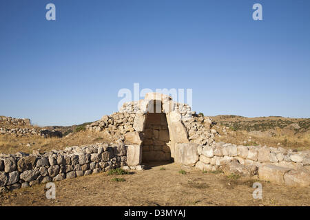 Royal Citadel, area archeologica di hattusa, Anatolia centrale, Turchia, Asia Foto Stock