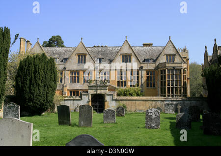 Stanway House dal sagrato Stanway Gloucestershire England Regno Unito Foto Stock