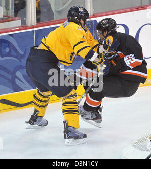 Hamden CT USA--Quinnipiac Vs Princeton hockey gioco di azione. Foto Stock