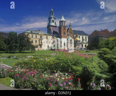 La Polonia, Cracovia, il castello di Wawel e la Cattedrale Foto Stock