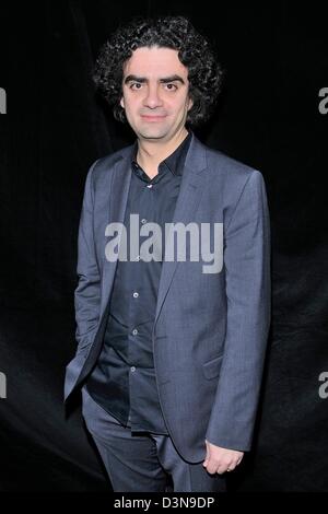 Toronto, Canada. Il 21 febbraio 2013. Illustre giuria internazionale annuncia Robert Lepage come le laureate del decimo Glenn Gould premio a Toronto al Sony Center per le Arti Performative. Nella foto, Rolando Villazon. (DCP/N8N) Foto Stock