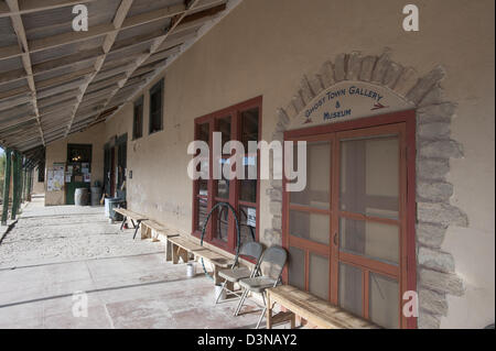 Terlingua città fantasma, parco nazionale di Big Bend, Texas, Stati Uniti d'America, Big Bend, Terlingua, città fantasma, antiquariato, miniere di argento, miniere d'oro, Foto Stock