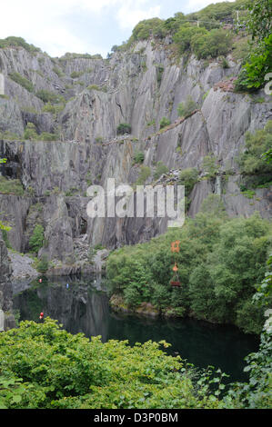 Vivian in disuso parte cava del Dinorwic Quarry Llanberis Gwunedd Galles Cymru REGNO UNITO GB Foto Stock