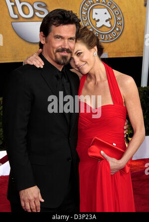 Attori Josh Brolin e Diane Lane arriva alla quindicesima schermo Actor's Guild Awards a Shrine Auditorium di Los Angeles, Stati Uniti d'America, 25 gennaio 2009. Screen Actors Guild Awards vengono presentati ai vincitori in cinque film e otto primetime categorie di televisione. Foto: Hubert Boesl Foto Stock