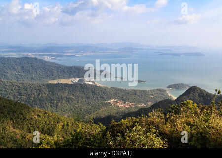 Vista sulla montagna di Langkawi, Malesia Foto Stock