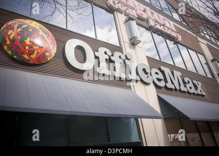 Un negozio OfficeMax di Brooklyn a New York Foto Stock