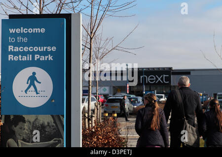 Racecourse Retail Park, l'Aintree, Liverpool Foto Stock