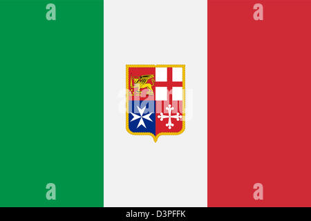 Ensign civile dell'Italia. Foto Stock