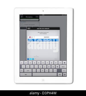 L'IMO app su una quarta generazione di iPad Foto Stock