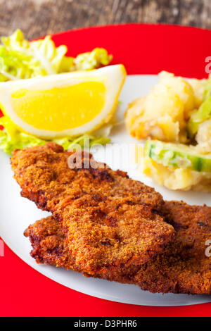 Wiener Schnitzel Foto Stock