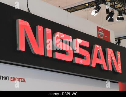 Segno di Nissan Foto Stock