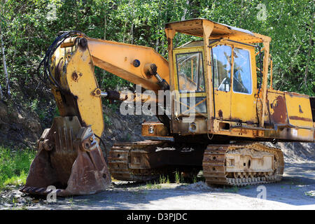 Vecchio arrugginito Digger Foto Stock