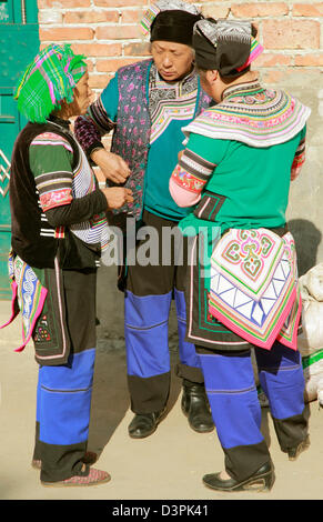 Cina Yunnan, Yuanyang, Hani minoranza etnica, persone, Foto Stock