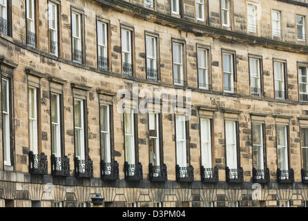 Architettura georgiana nella zona nuova di Edinburgo, Scozia. Foto Stock